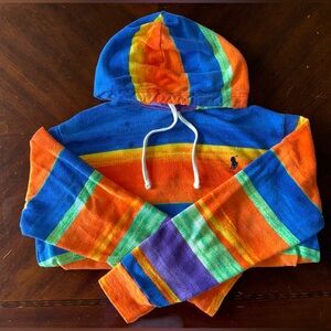 Polo Ralph Lauren Blue and Orange Tie-Dye Hoodie